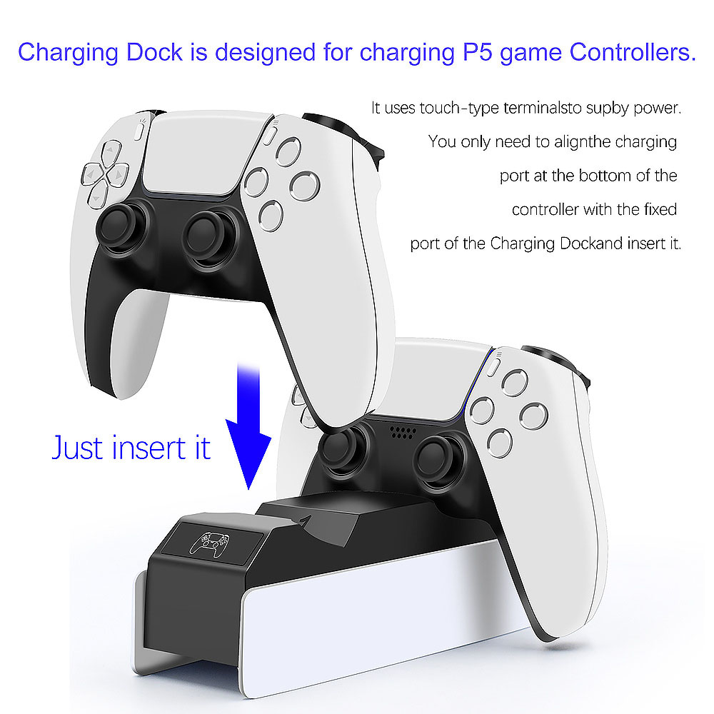 Dual Fast Charger voor Sony PS5 Controller Joystick Gamepad USB 3.1 Type-C Dock Station opladen