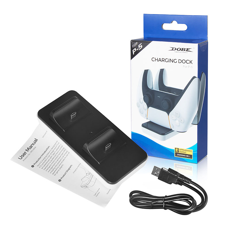 Dual Fast Charger voor Sony PS5 Controller Joystick Gamepad USB 3.1 Type-C Dock Station opladen TP5-0504