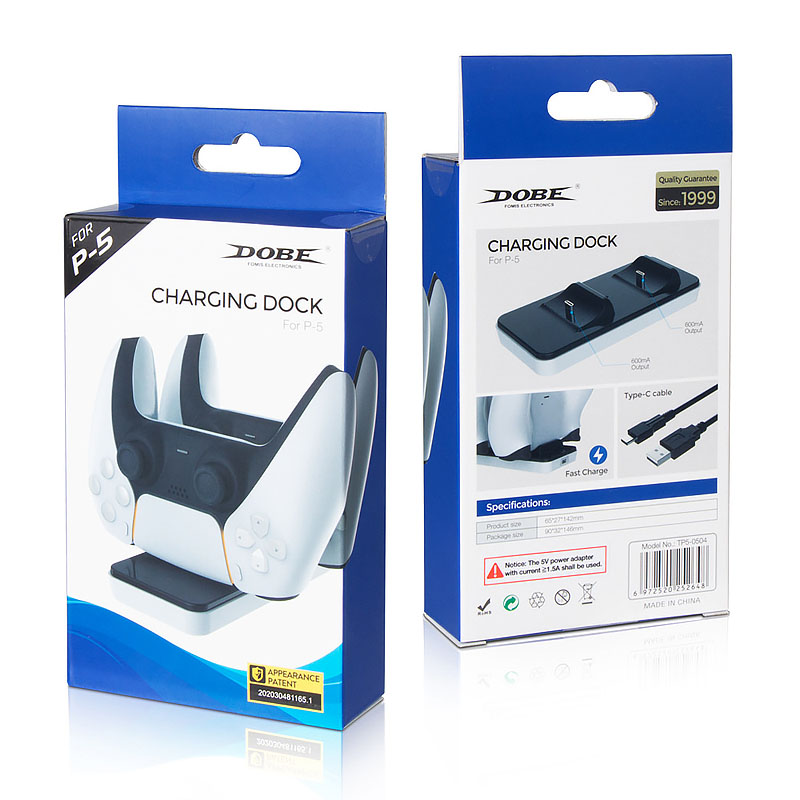 Dual Fast Charger voor Sony PS5 Controller Joystick Gamepad USB 3.1 Type-C Dock Station opladen TP5-0504