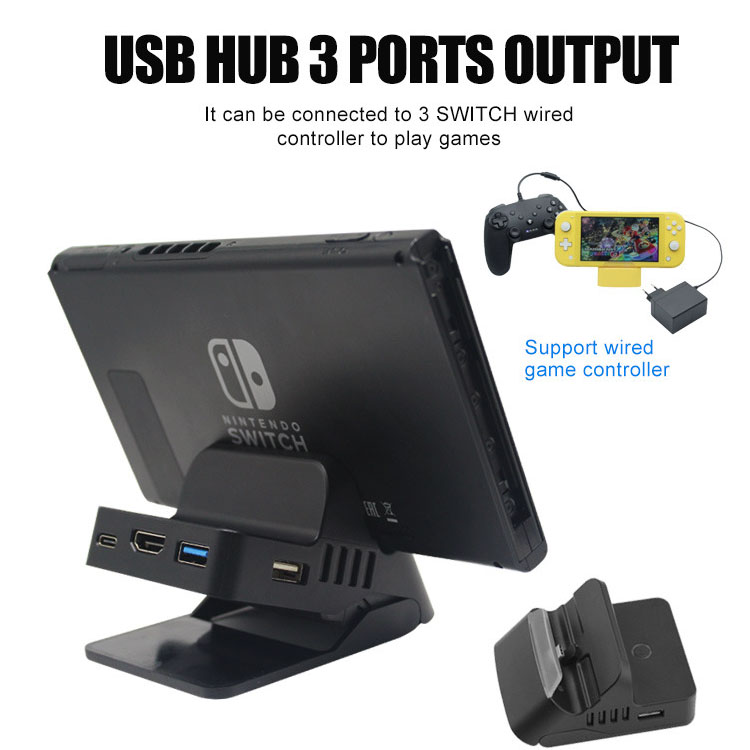 Dock Charger Stand HDMI Video Converter Voor Nintendo switch