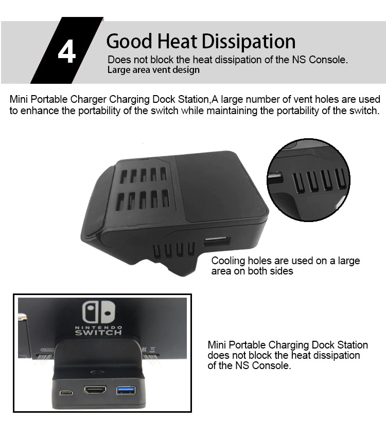 Dock Charger Stand HDMI Video Converter Voor Nintendo switch