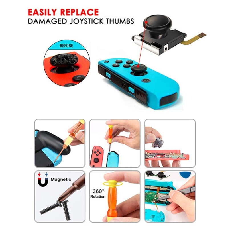 25 In 1 Repair Tool Kit Schroevendraaier Set Voor Nintendo Switch Joystick Joy-con