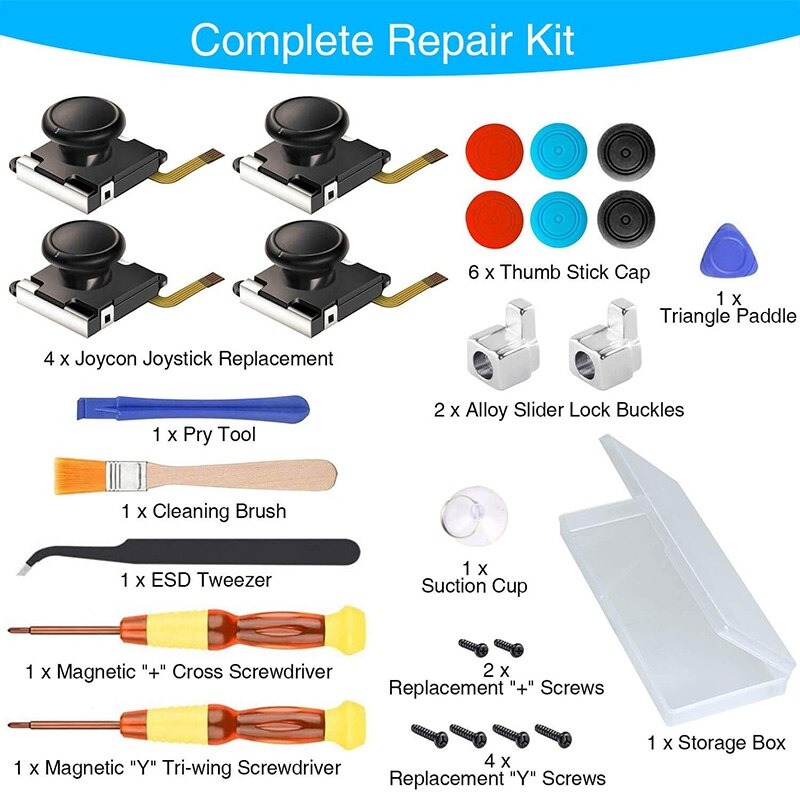 25 In 1 Repair Tool Kit Schroevendraaier Set Voor Nintendo Switch Joystick Joy-con