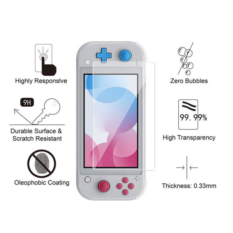 2 stuk Screen Protector 9H Glas Cover voor Nintendo Switch Lite