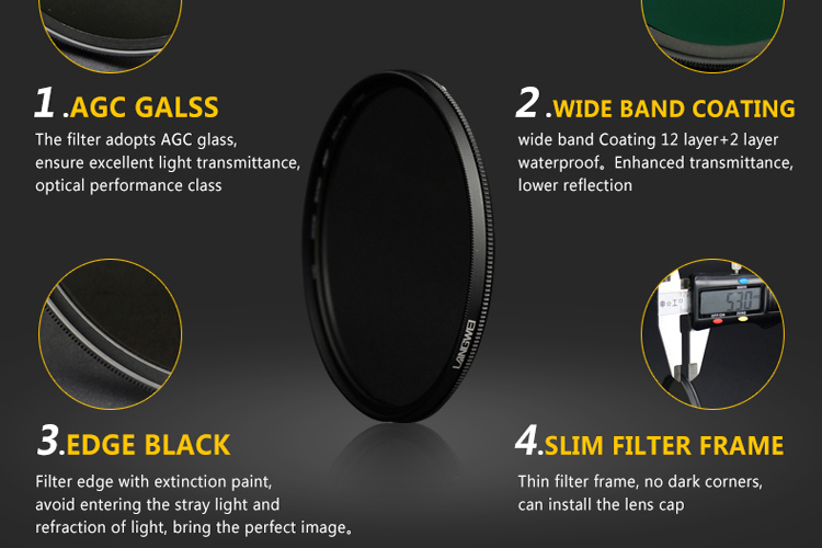 52mm CPL Polarisatie MC Lens Filter Langwei Multi Coating 