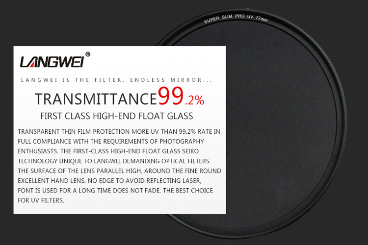 72mm UV Filter Langwei Multi coating MC PRO Slim Camera lens