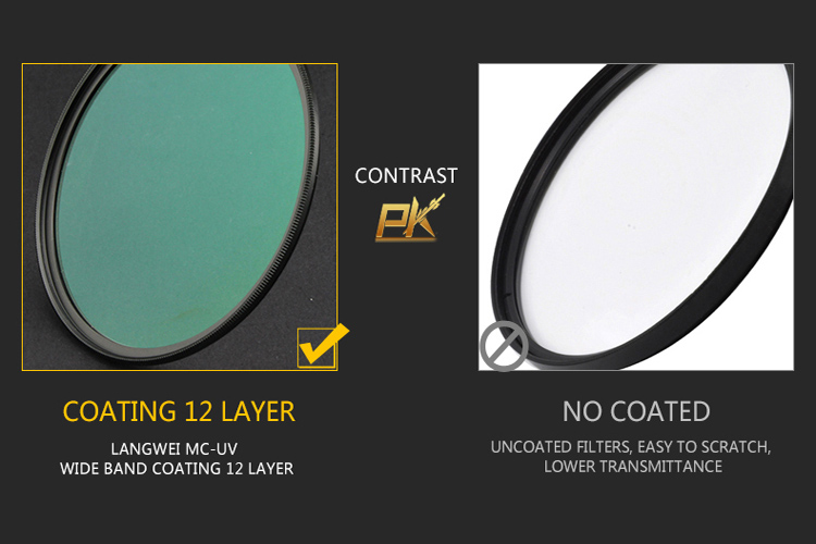72mm UV Filter Langwei Multi coating MC PRO Slim Camera lens