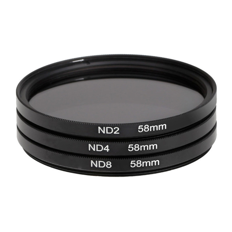 3x 58mm ND Filter grijsfilter +2+4+8 camera lens filter