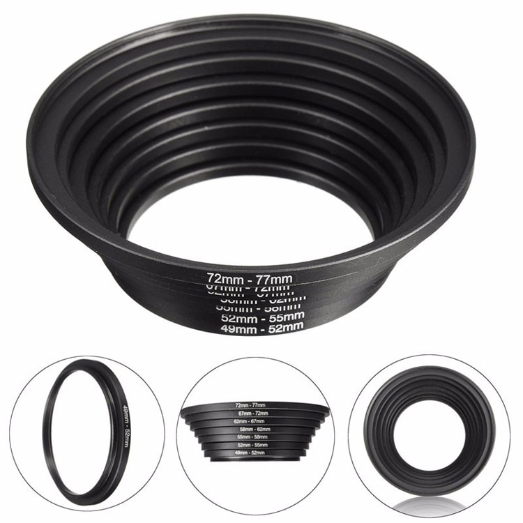 62mm-82mm step up camera lens filter ring metal adapter 1 stuk 