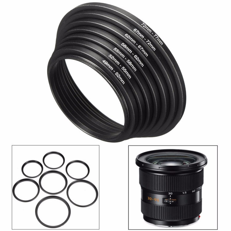 62mm-82mm step up camera lens filter ring metal adapter 1 stuk 