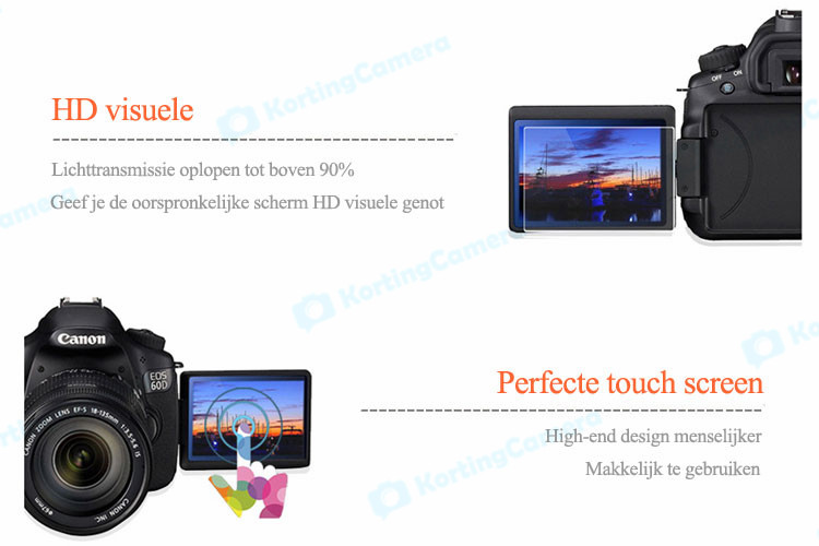 LCD screen protector beschermkap camera voor Canon 600d 550d 60d