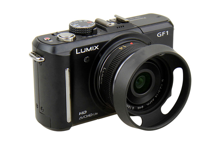 55mm Metalen Zonnekap voor Canon Nikon Sony Fujifilm camera lens