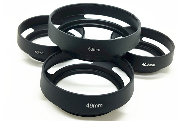58mm Metalen Zonnekap voor Canon Nikon Sony Fujifilm camera lens