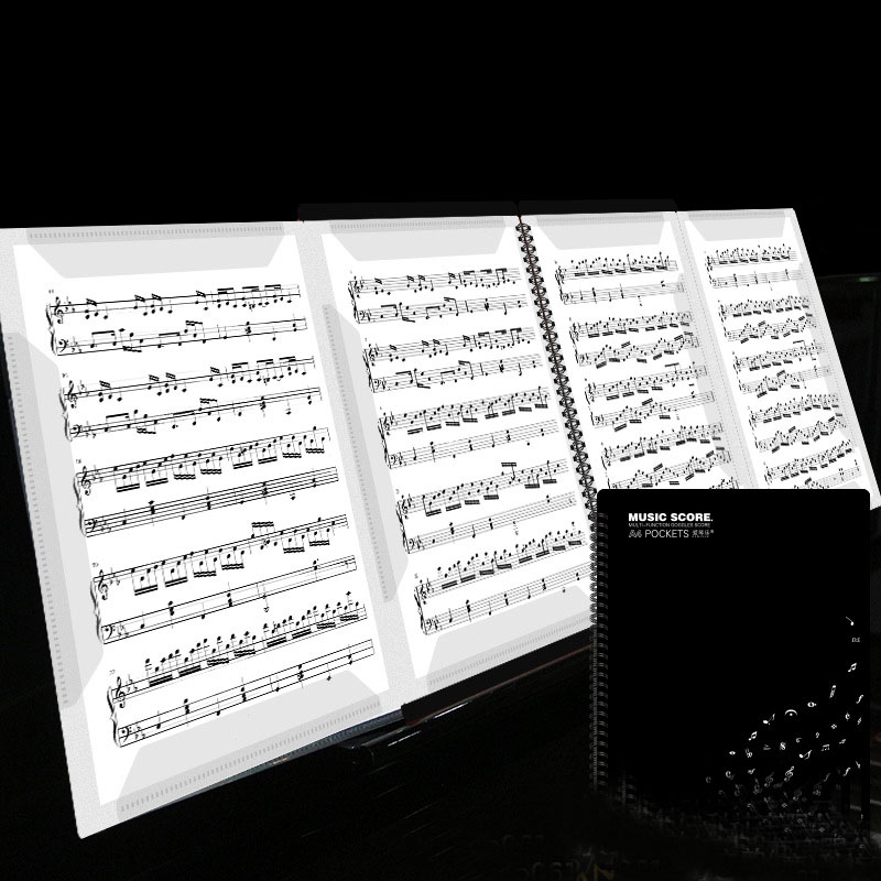 4 Paginas Vouwen Muziek Score Coil Map Praktijk Piano Papier A4 Vel Bestand Opslag Boek