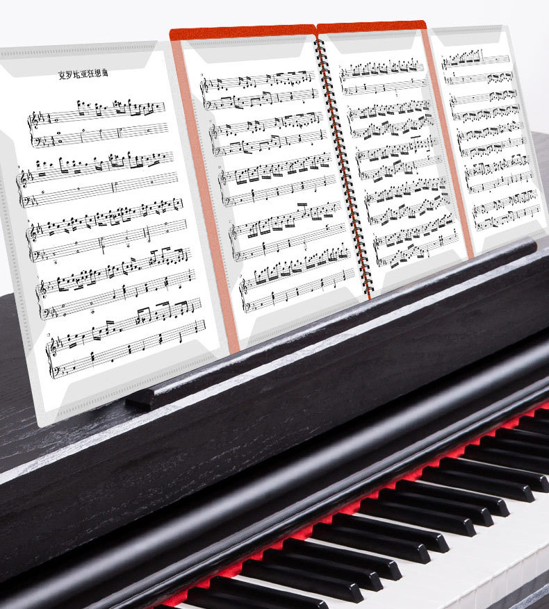 4 Paginas Vouwen Muziek Score Coil Map Praktijk Piano Papier A4 Vel Bestand Opslag Boek