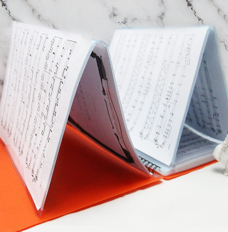 4 Paginas Vouwen Muziek Score Coil Map Praktijk Piano Papier A4 Vel Bestand Opslag Boek