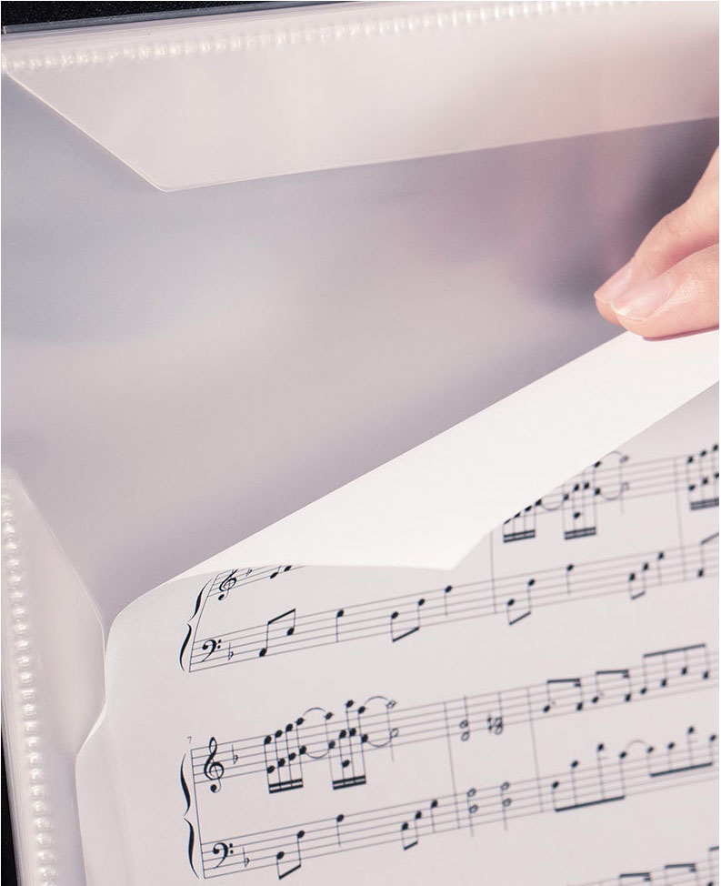 4 Paginas Vouwen Muziek Score Coil Map Praktijk Piano Papier A4 Vel Bestand Opslag Boek