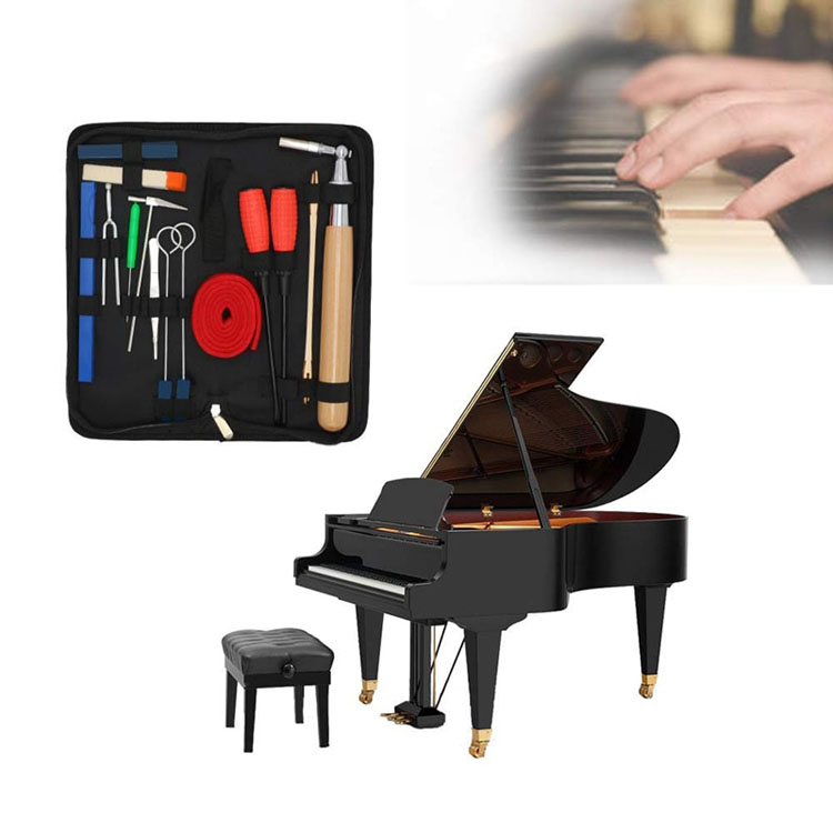 16 in 1 Professionele Piano Tuning Hendel Gereedschap Kit Mute Hamer Diy Set Piano Deel