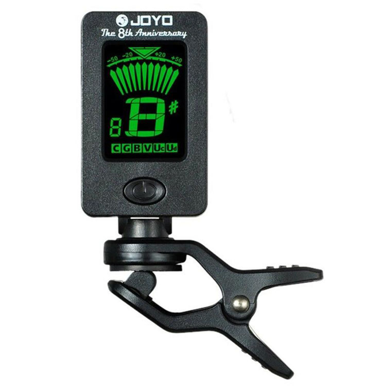 Joyo JT-01 wit kleur Clip-On Digitale Tuner 360 Graden Draaibare Gitaar Tuners