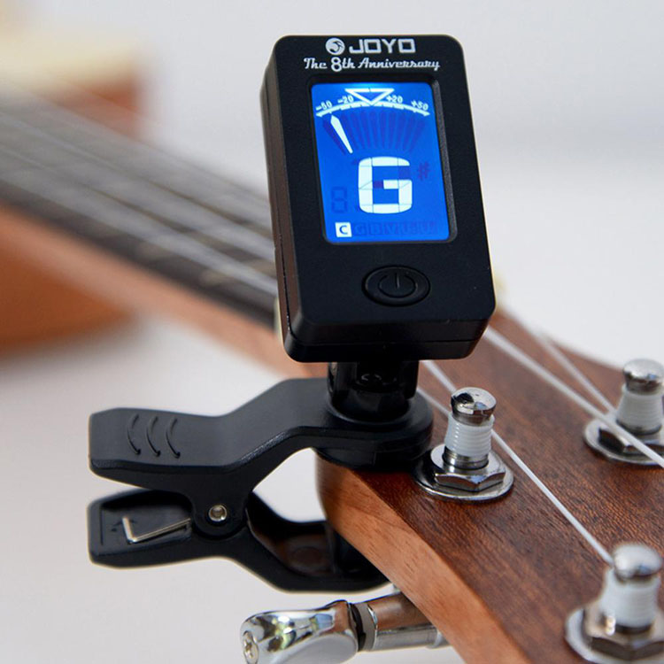 Joyo JT-01 wit kleur Clip-On Digitale Tuner 360 Graden Draaibare Gitaar Tuners
