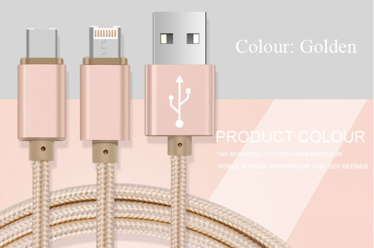 4 in 1 iPhone Android Luxe Snelle Opladen Data Sync kabel