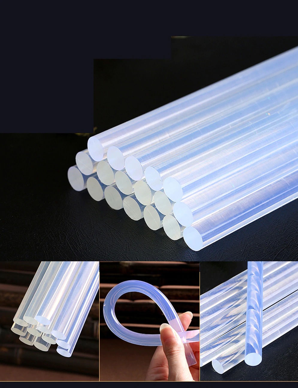 5 Stks 11*200mm Transparant Hot-Melt Gun Lijm Sticks Voor Warmte Pistool Lijm Diy