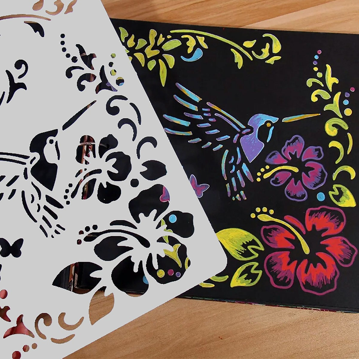 12 in 1 Kaart DIY Album Masking Spray Geschilderd Template Tekening Stencils Schilderen Scrapbooking Card 