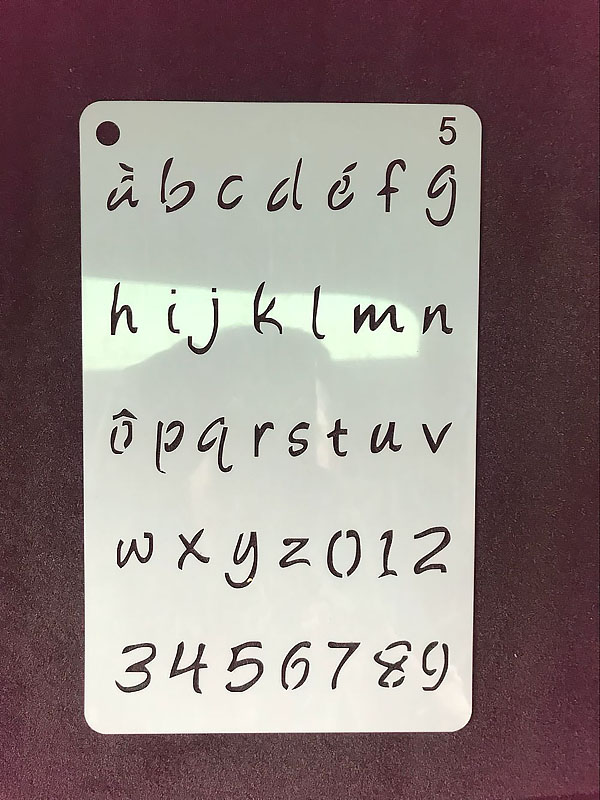 12 in 1 Kaart DIY Album Masking Spray Geschilderd Template Tekening Stencils Schilderen Scrapbooking Card Alfabet