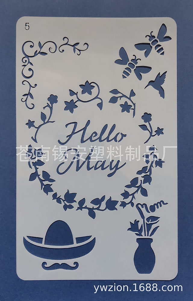 13 in 1 Kaart DIY Album Masking Spray Geschilderd Template Tekening Stencils Schilderen Scrapbooking Card Maand
