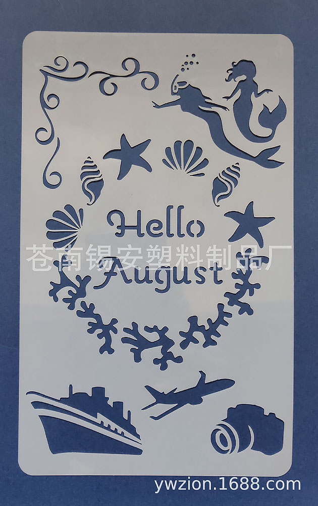 13 in 1 Kaart DIY Album Masking Spray Geschilderd Template Tekening Stencils Schilderen Scrapbooking Card Maand