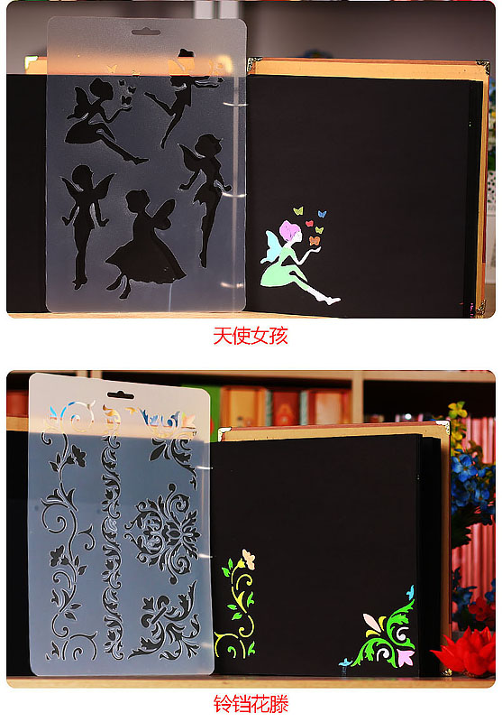21 in 1 Kaart DIY Album Masking Spray Geschilderd Template Tekening Stencils Schilderen Scrapbooking Card 