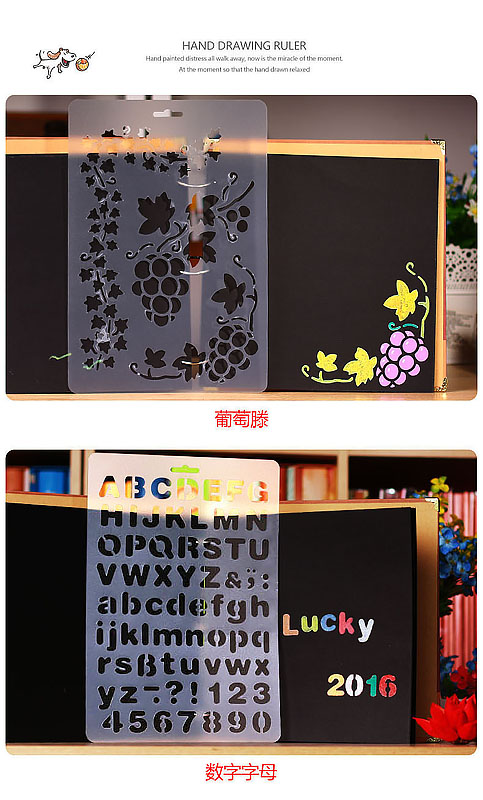 21 in 1 Kaart DIY Album Masking Spray Geschilderd Template Tekening Stencils Schilderen Scrapbooking Card 