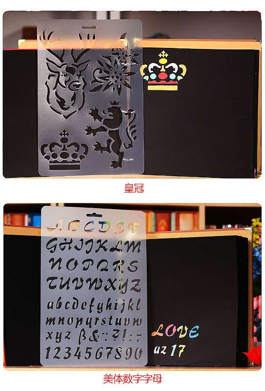 21 in 1 Kaart DIY Album Masking Spray Geschilderd Template Tekening Stencils Schilderen Scrapbooking Card 