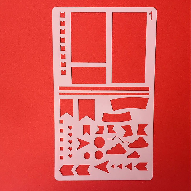 30 in 1 Kaart DIY Album Masking Spray Geschilderd Template Tekening Stencils Schilderen Scrapbooking Card 