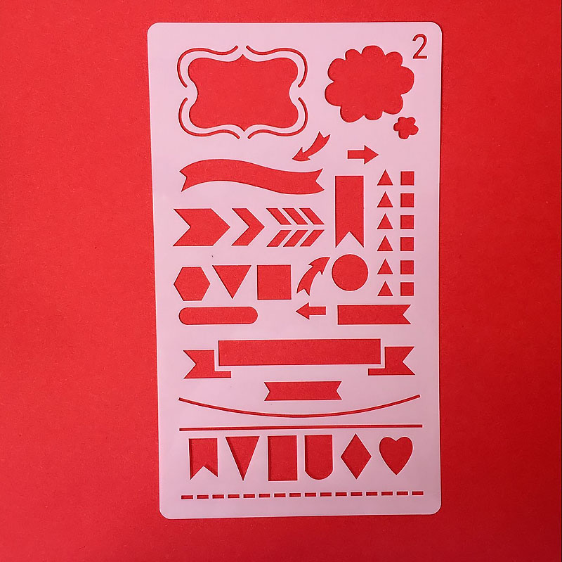 30 in 1 Kaart DIY Album Masking Spray Geschilderd Template Tekening Stencils Schilderen Scrapbooking Card 