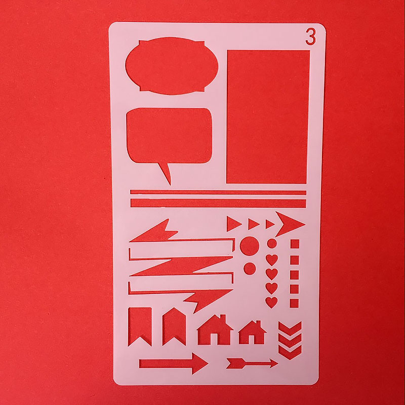 30 in 1 Kaart DIY Album Masking Spray Geschilderd Template Tekening Stencils Schilderen Scrapbooking Card 