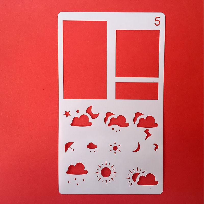 30 in 1 Kaart DIY Album Masking Spray Geschilderd Template Tekening Stencils Schilderen Scrapbooking Card 