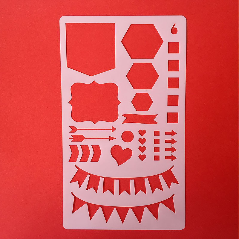 30 in 1 Kaart DIY Album Masking Spray Geschilderd Template Tekening Stencils Schilderen Scrapbooking Card 