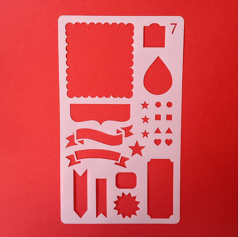 30 in 1 Kaart DIY Album Masking Spray Geschilderd Template Tekening Stencils Schilderen Scrapbooking Card 