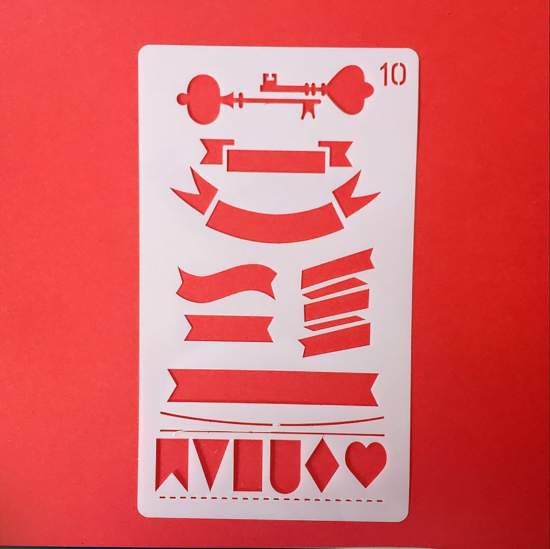 30 in 1 Kaart DIY Album Masking Spray Geschilderd Template Tekening Stencils Schilderen Scrapbooking Card 
