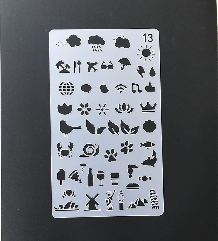 30 in 1 Kaart DIY Album Masking Spray Geschilderd Template Tekening Stencils Schilderen Scrapbooking Card 