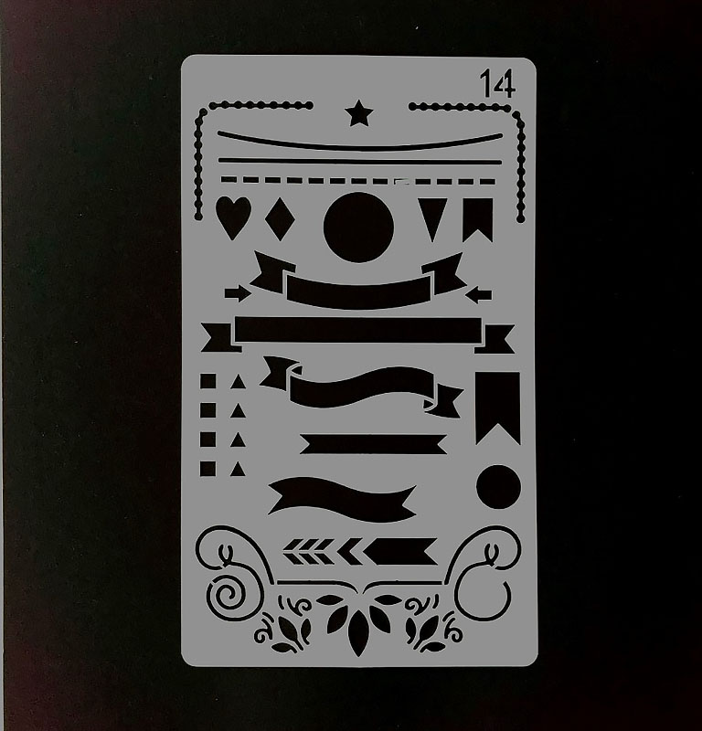 30 in 1 Kaart DIY Album Masking Spray Geschilderd Template Tekening Stencils Schilderen Scrapbooking Card 