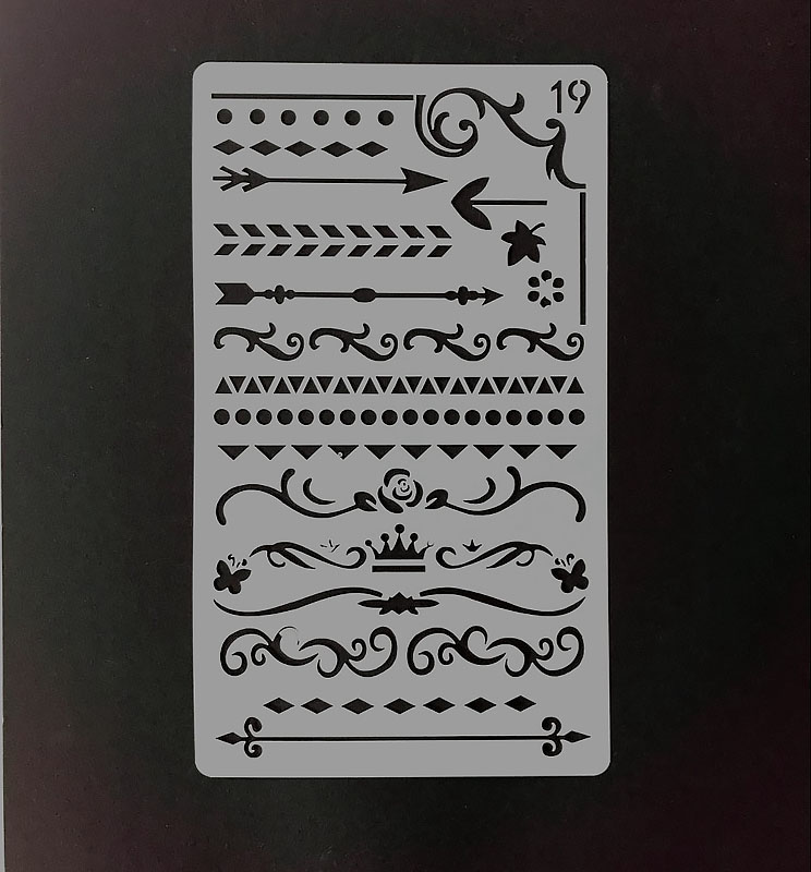 30 in 1 Kaart DIY Album Masking Spray Geschilderd Template Tekening Stencils Schilderen Scrapbooking Card 