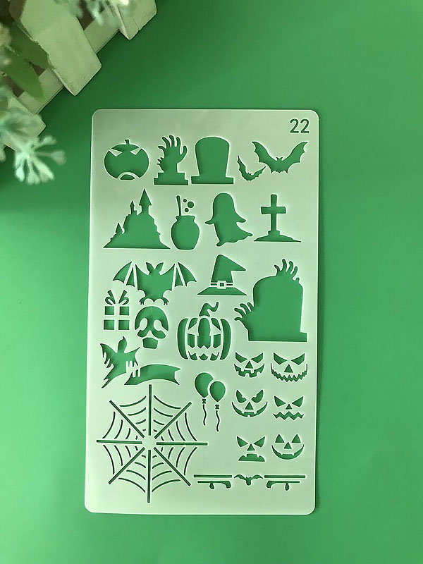 30 in 1 Kaart DIY Album Masking Spray Geschilderd Template Tekening Stencils Schilderen Scrapbooking Card 