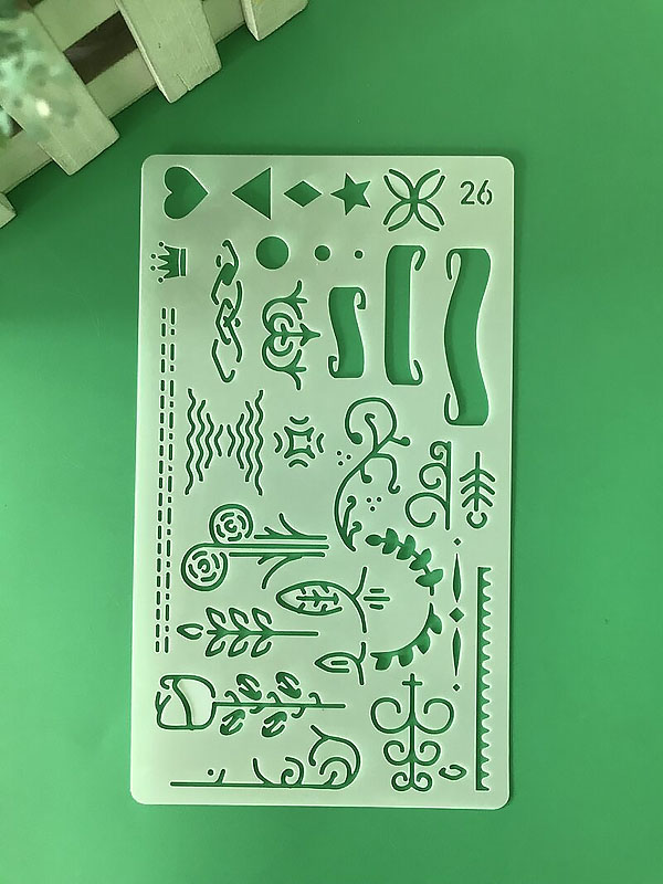 30 in 1 Kaart DIY Album Masking Spray Geschilderd Template Tekening Stencils Schilderen Scrapbooking Card 