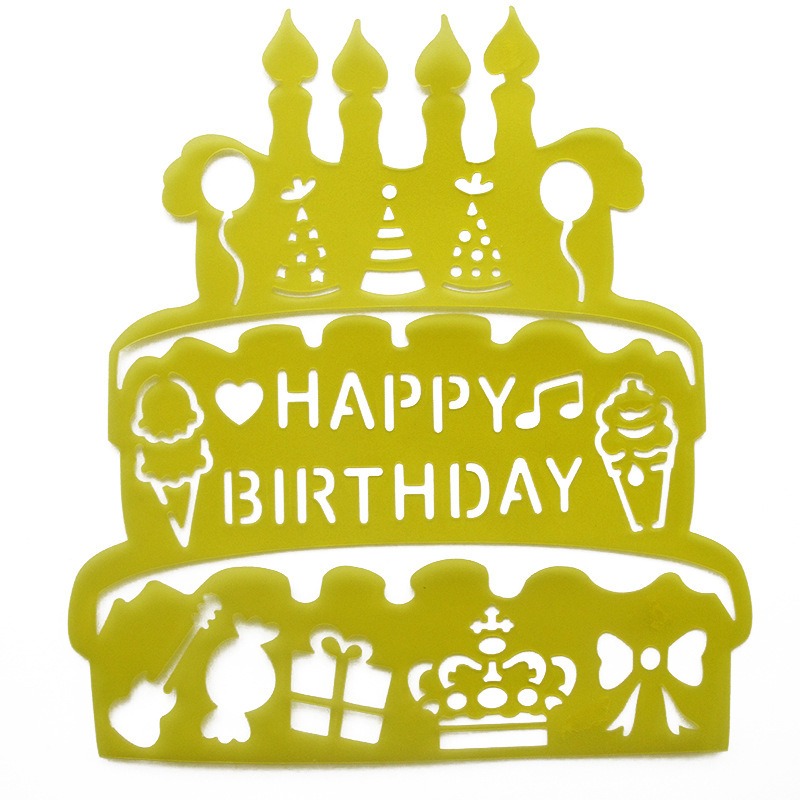 8 in 1 kleurrijk Kaart DIY Album Masking Spray Geschilderd Template Tekening Stencils Schilderen Scrapbooking Card 