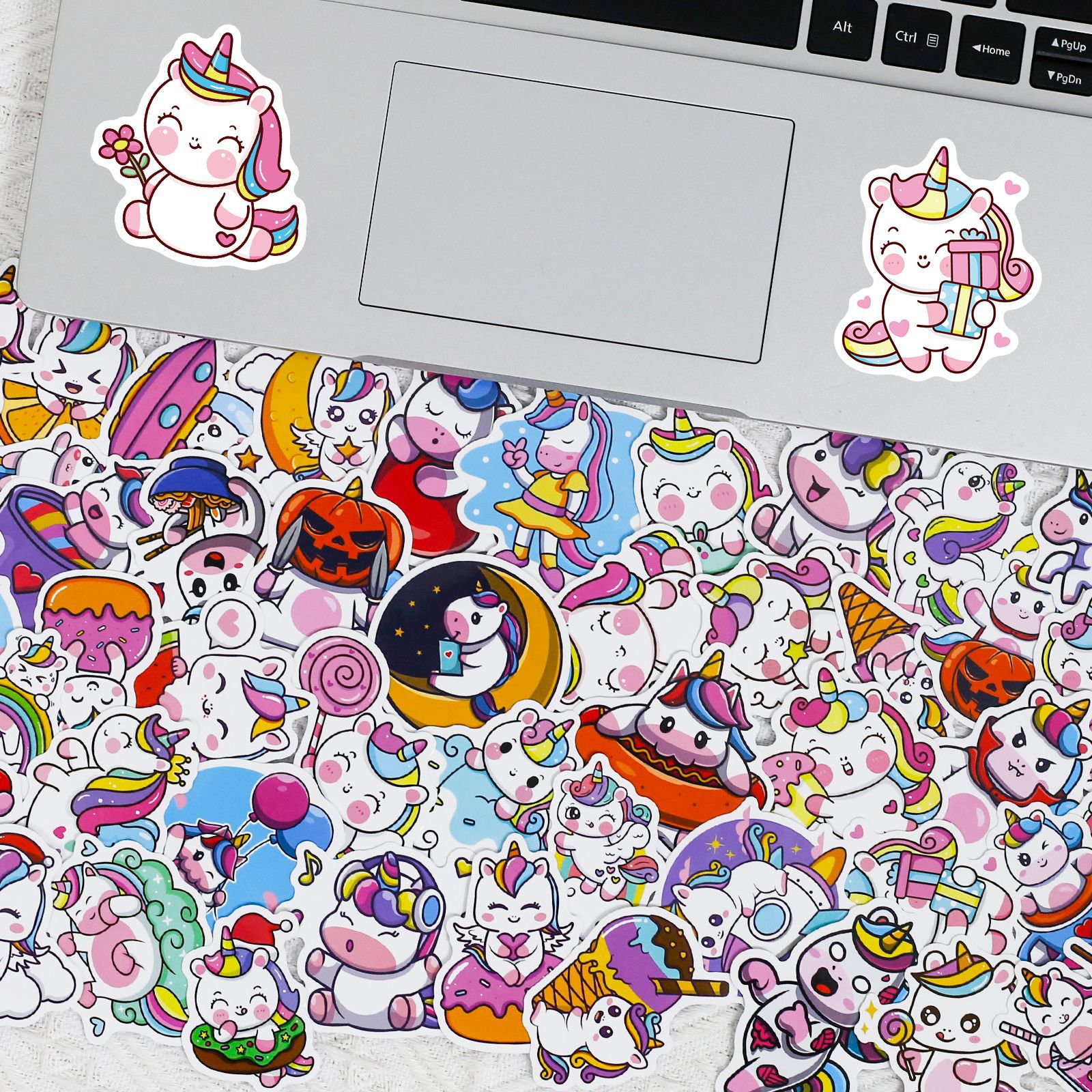 50 stuk eenhoorn Cartoon stickers voor kinderen en volwassenen Beloningsstickers Journal Laptop Telefoon Stickers
