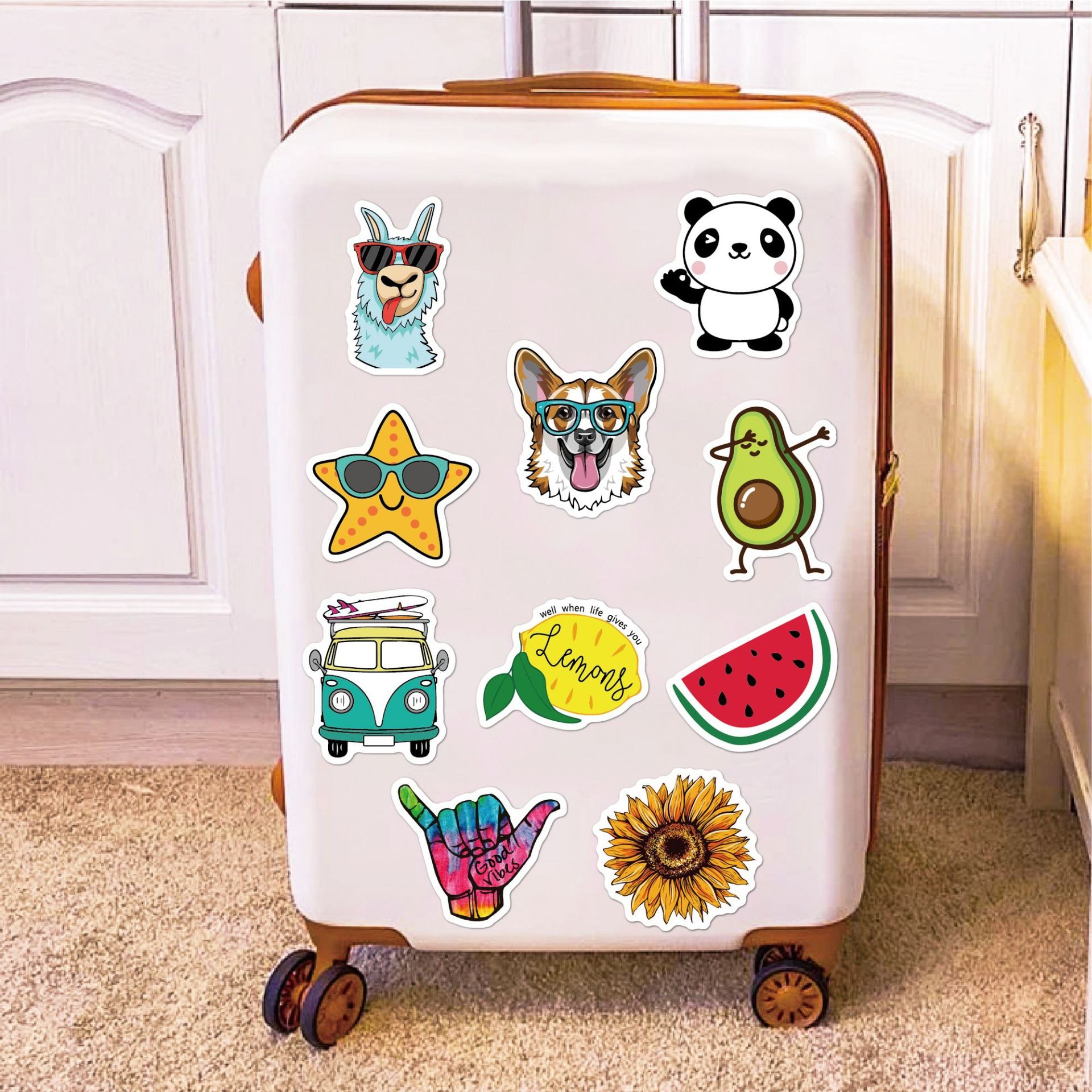 50 stuk tarot waarzeggerij Cartoon stickers voor kinderen en volwassenen Beloningsstickers Journal Laptop Telefoon Stickers