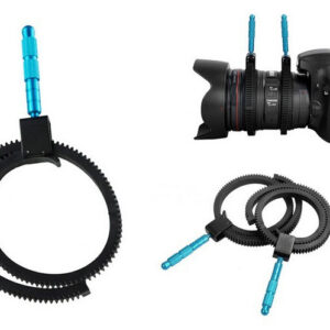 Verstelbare Follow Focus Gear Ring Belt met Aluminium Grip