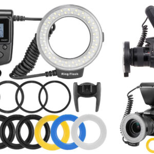 LED Macro Ring Flash flitser voor Canon Nikon Olympus camera